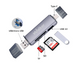 Кардрідер 6в1 WALKER WCD-83 (вихід USB/Micro, Type-C) grey  WALKER WCD-83 фото 3