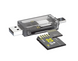 Кардрідер WALKER WCD-72 microSD, SD (вихід USB2.0, Type-C) прозорий WALKER WCD-72 фото 2